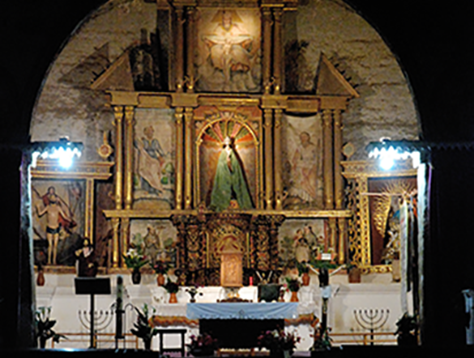 interior church before restoration
